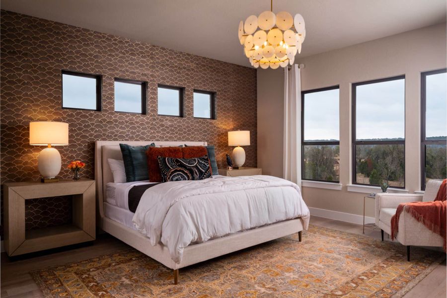 Furnished interior in a model home at Wellington in Haslet (Image 7).