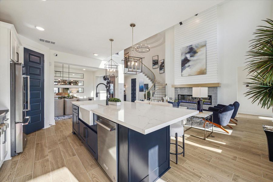 Furnished interior in a model home at Meridiana - 50' in Manvel (Image 23). Furnished interior in a model home at Meridiana - 50' in Manvel (Image 23).