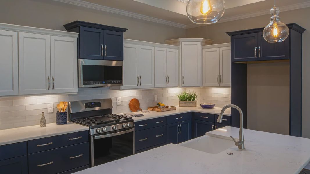 Furnished interior in a model home at The Landing at Sycamore Creek in High Point (Image 6).