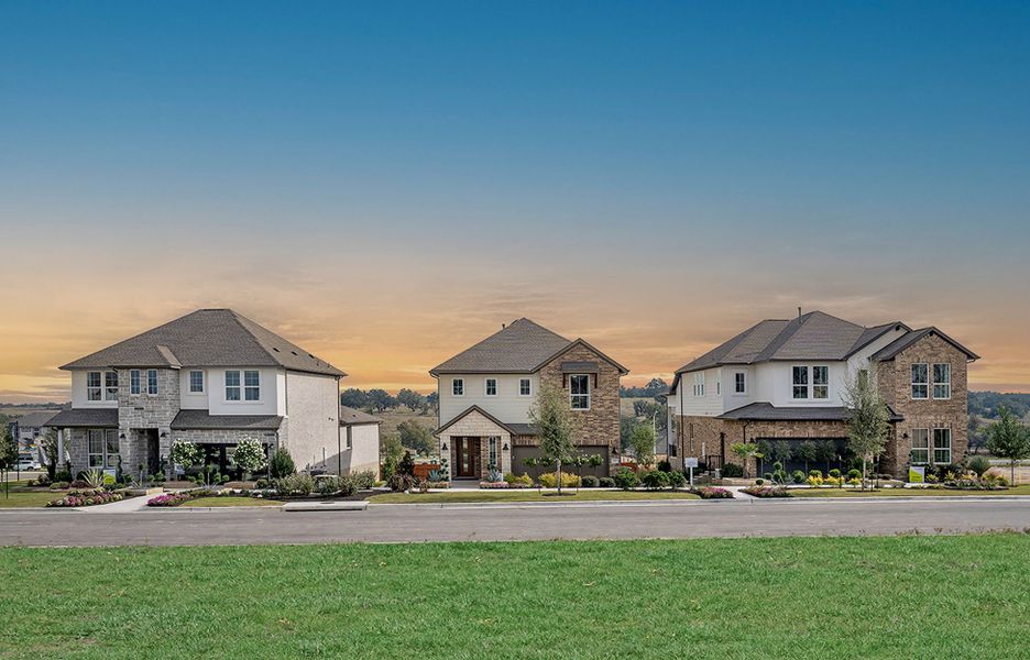 Front exterior of a home in the Lariat community, located in Liberty Hill, TX (Image 4).