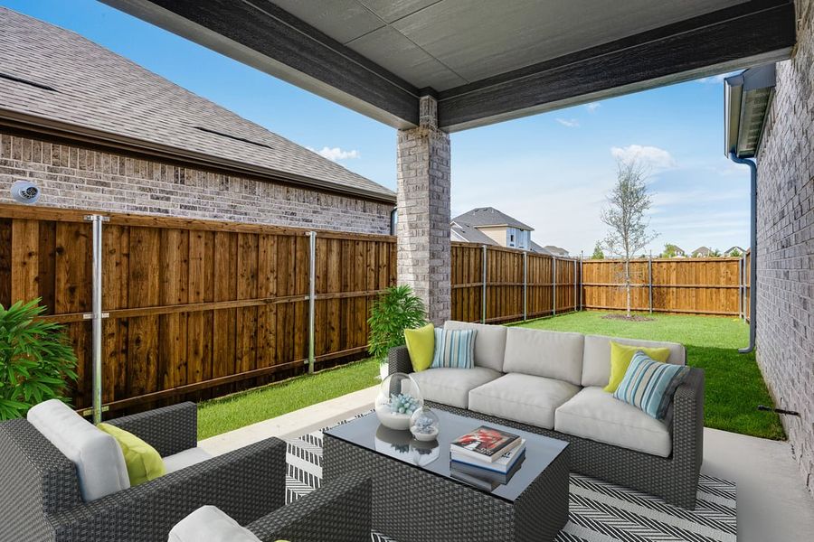 Furnished interior in a model home at The Ranch at Uptown Celina 40s in Celina (Image 34).