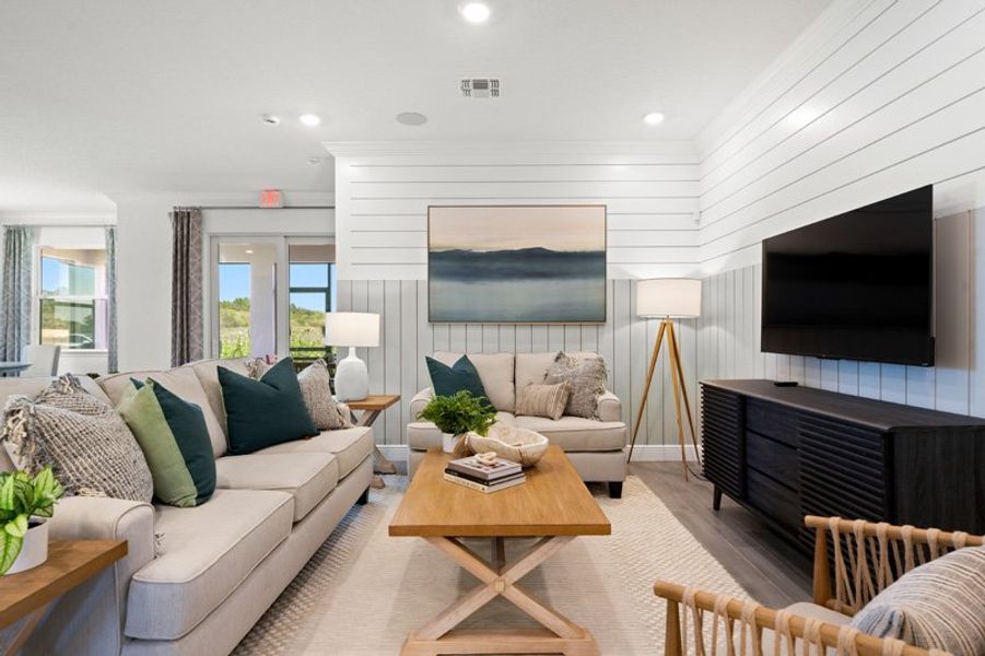 Furnished interior in a model home at Sebastian Highlands in Sebastian (Image 22).