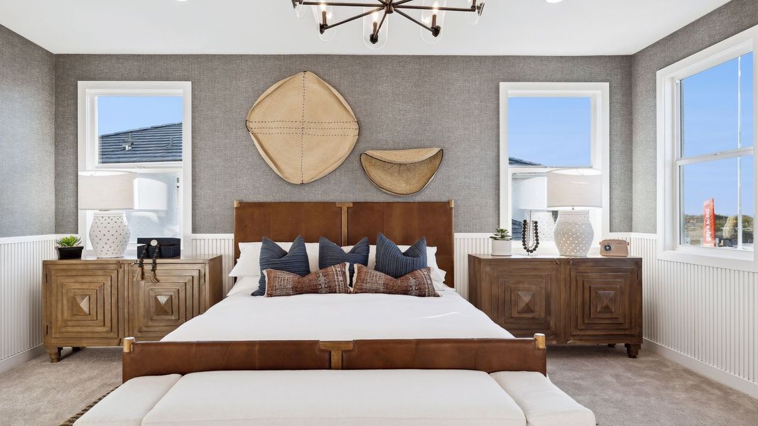 Furnished interior in a model home at The Ridge at Stone Butte in Phoenix (Image 21).