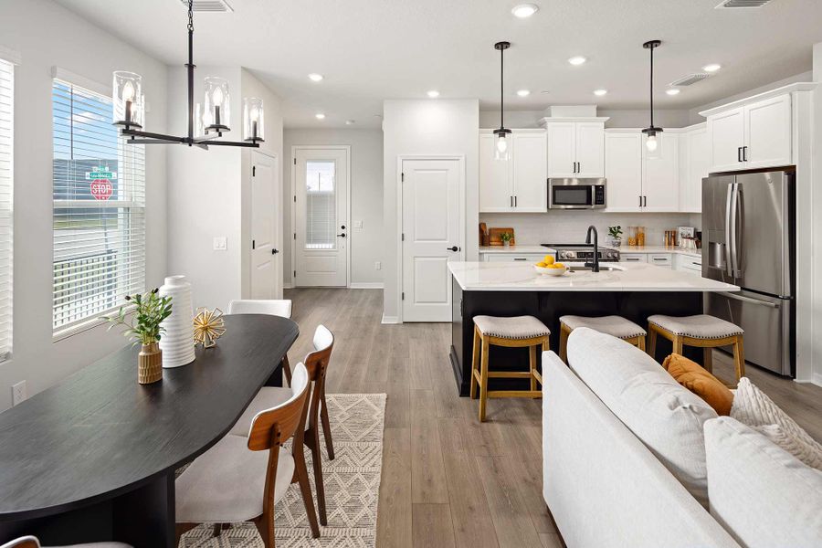 Furnished interior in a model home at Baldwin Crossing 22' in Orlando (Image 5).