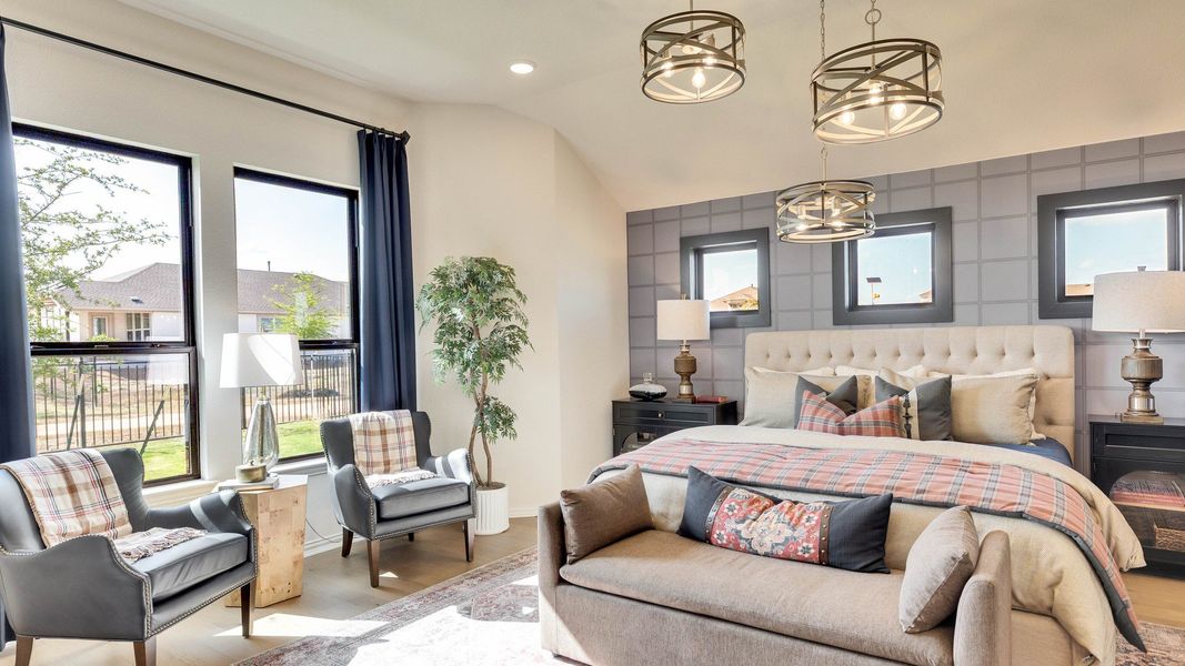 Revel in sophisticated design with plush textures and elegant lighting in Lakeside Meadows. Revel in sophisticated design with plush textures and elegant lighting in Lakeside Meadows.