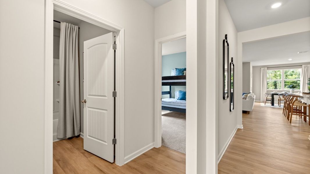 Furnished interior in a model home at Northberry in Rome (Image 6).