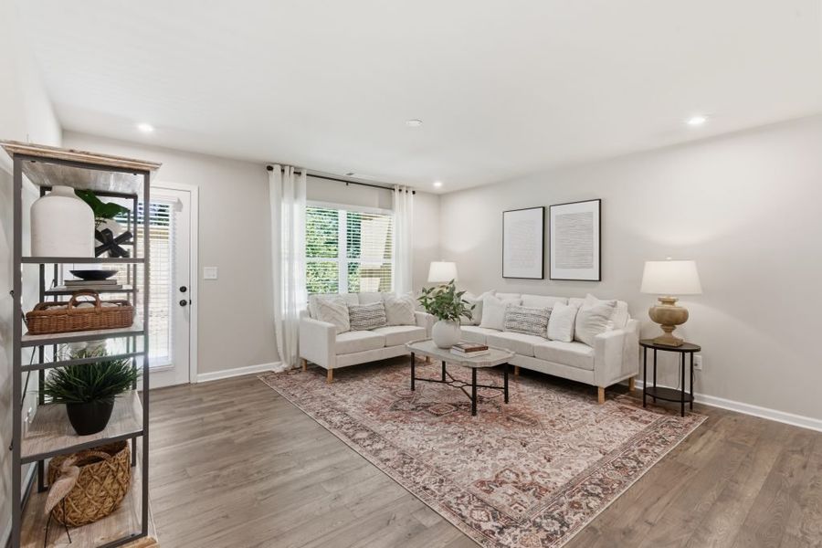 Furnished interior in a model home at Silver Leaf in Dawsonville (Image 8).