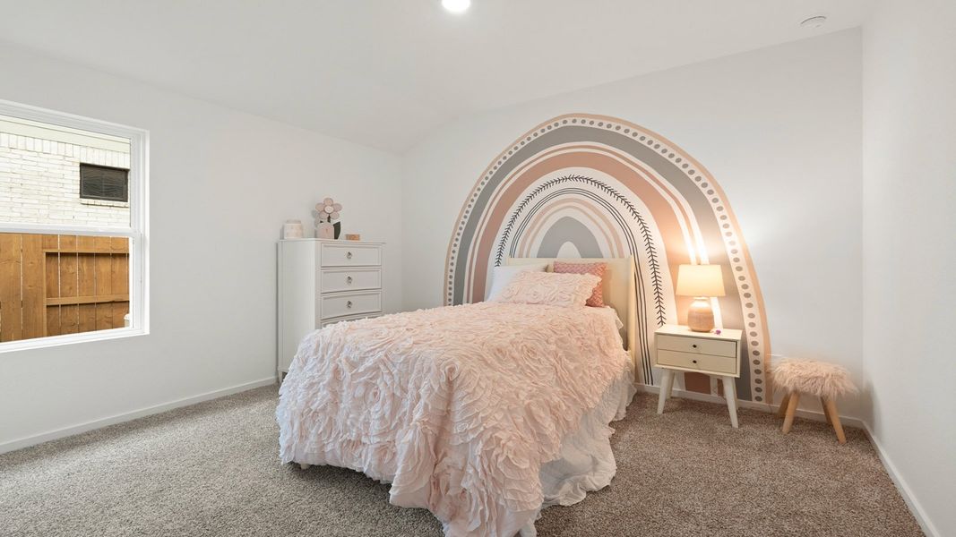 Furnished interior in a model home at Sunterra in Katy (Image 30).