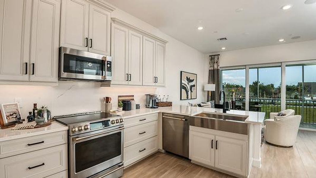 Furnished interior in a model home at Seahaven in Punta Gorda (Image 12). Furnished interior in a model home at Seahaven in Punta Gorda (Image 12).