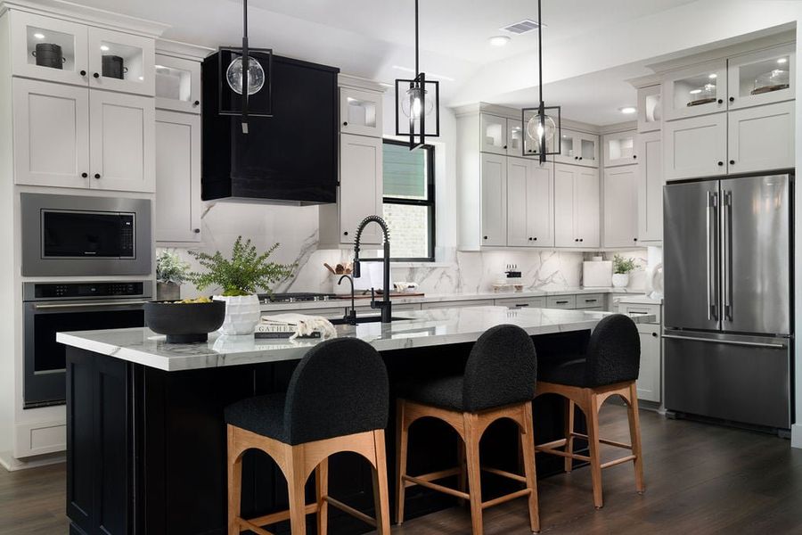 Furnished interior in a model home at Bridgeland: Bridgeland 40' Homesites in Cypress (Image 4).