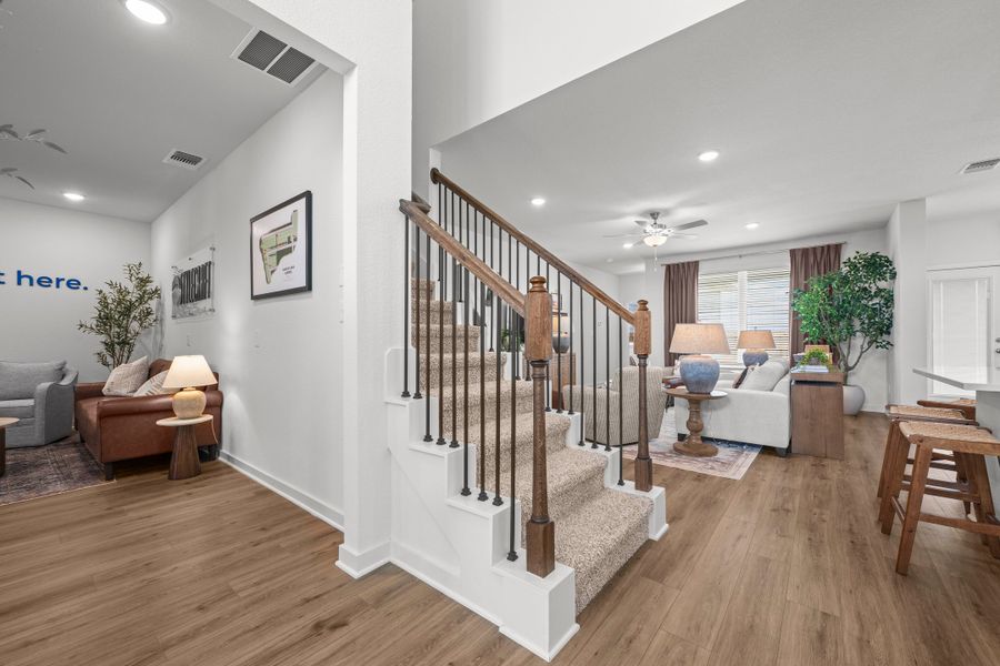 Furnished interior in a model home at Rancho San Gabriel in Georgetown (Image 12). Furnished interior in a model home at Rancho San Gabriel in Georgetown (Image 12).