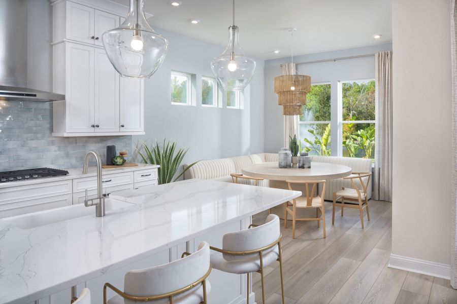 Furnished interior in a model home at RiverTown - Cove in St. Johns (Image 4).