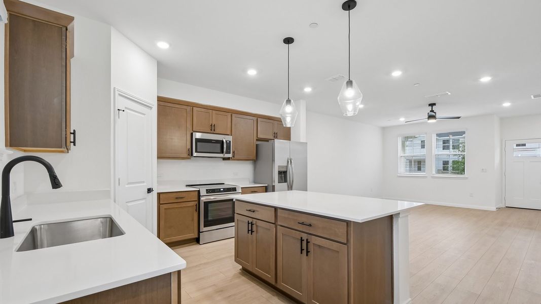 Furnished interior in a model home at Avery Centre in Round Rock (Image 9).