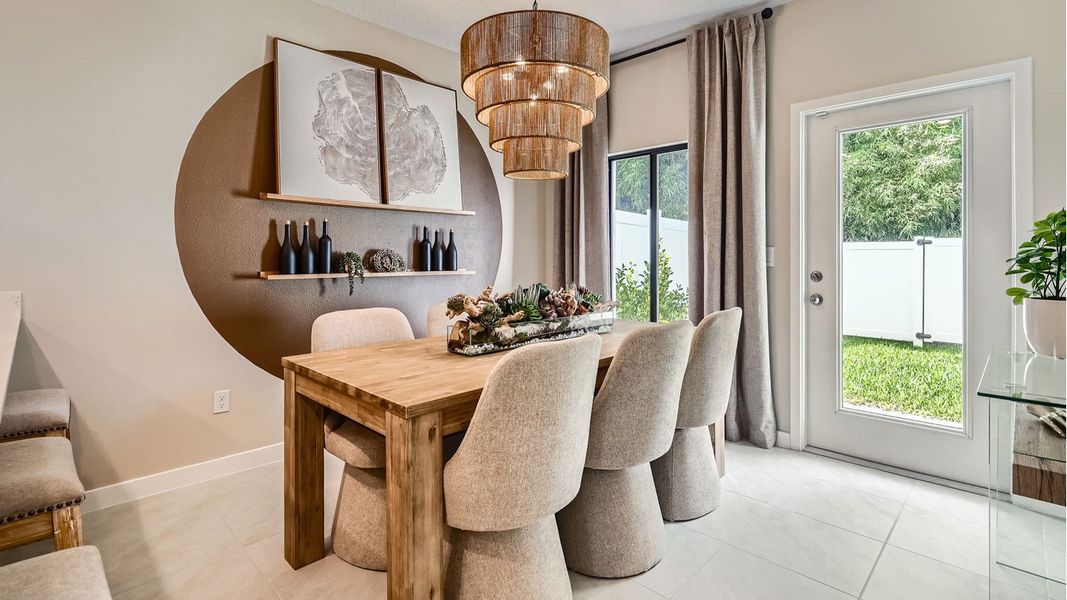 Furnished interior in a model home at Ashwood Cove in Lake Worth (Image 23).