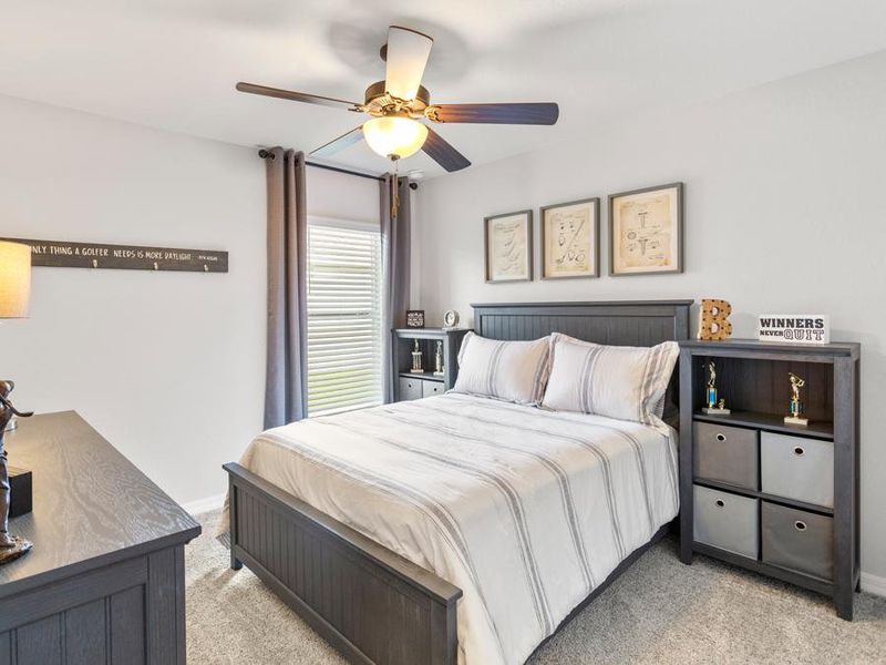 Secondary bedrooms provide space for everyone in your household - Parker model home in Parrish, FL