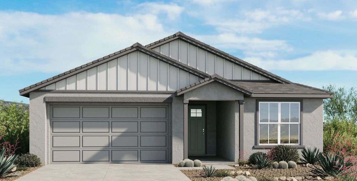 Front exterior of a home in the Ladera Trails community, located in Peoria, AZ (Image 7).