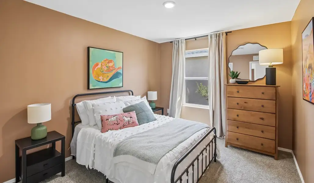 Furnished interior in a model home at Sorrel Ridge Estates in Tucson (Image 23).