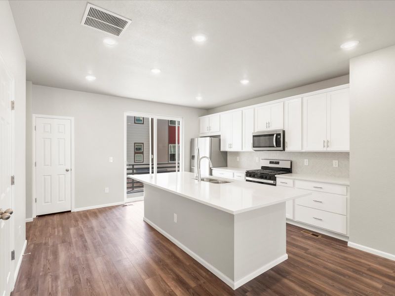 The Cameron floorplan interior image taken at a Meritage Homes community in Broomfield, CO.