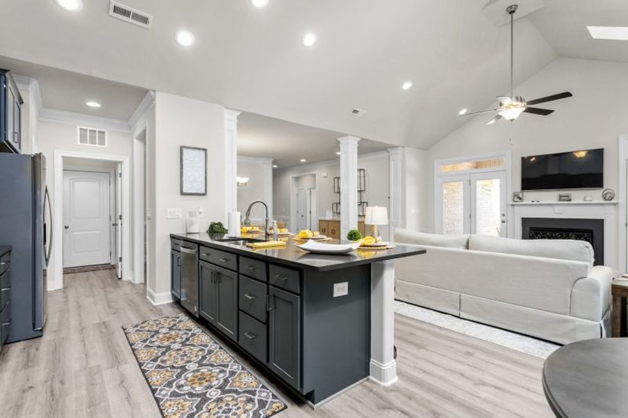 Furnished interior in a model home at Northborough in Colfax (Image 64).