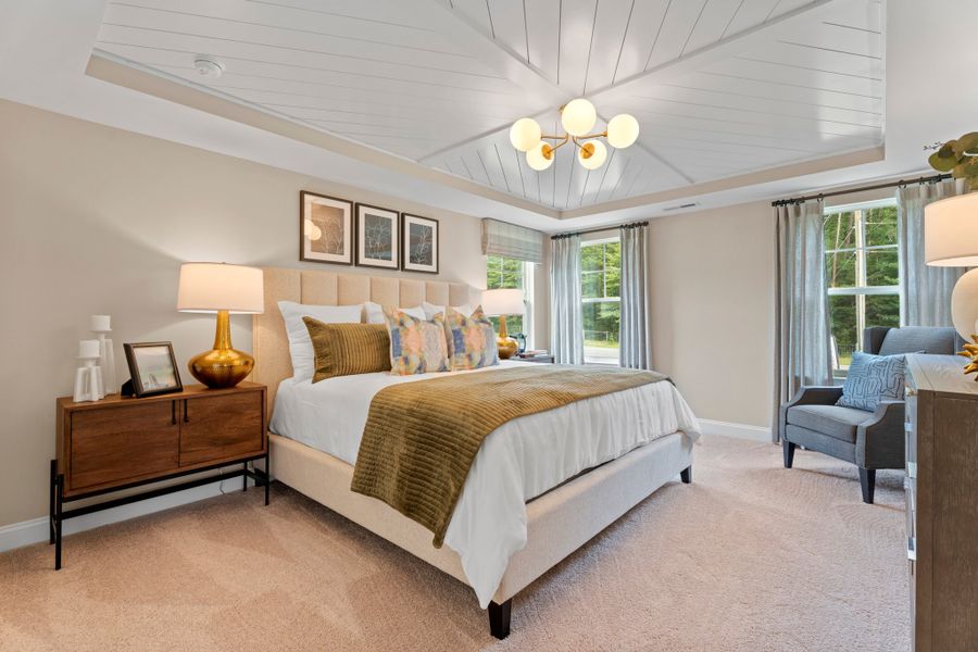 Furnished interior in a model home at Hopewell Garden in Winston-Salem (Image 13).