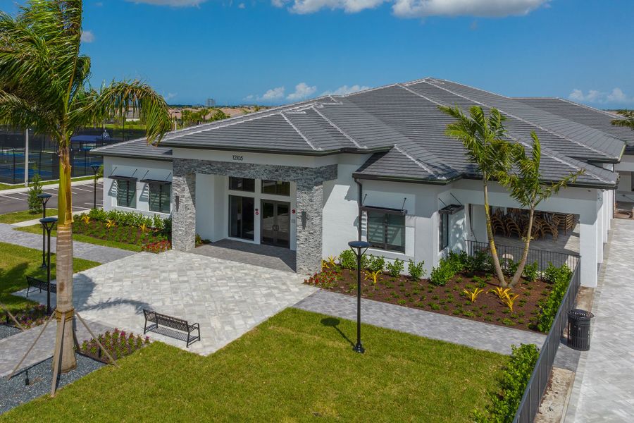 Front exterior of a home in the Valencia Parc at Riverland community, located in Port St. Lucie, FL (Image 5).