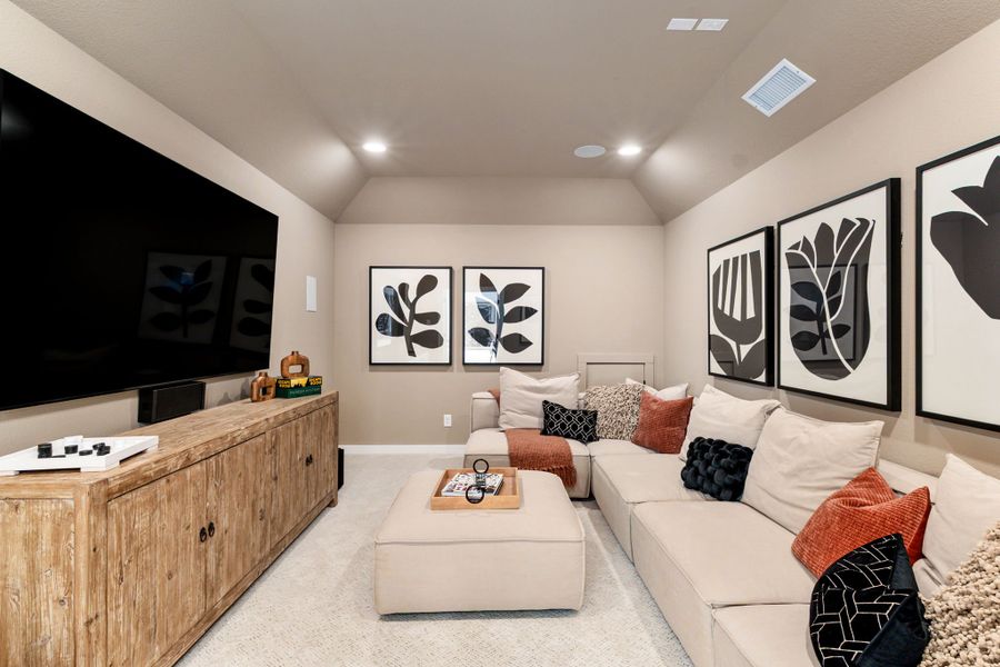 American Legend Homes 50' model in Wellington - Media Room American Legend Homes 50' model in Wellington - Media Room