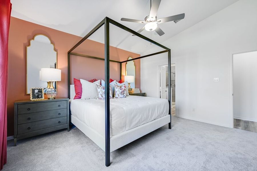 Furnished interior in a model home at Madero 50s in Fort Worth (Image 112).