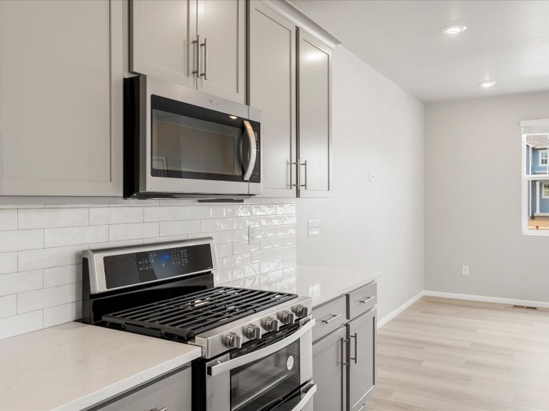 The Telluride floorplan interior image taken at a Meritage Homes community in Northern Colorado.