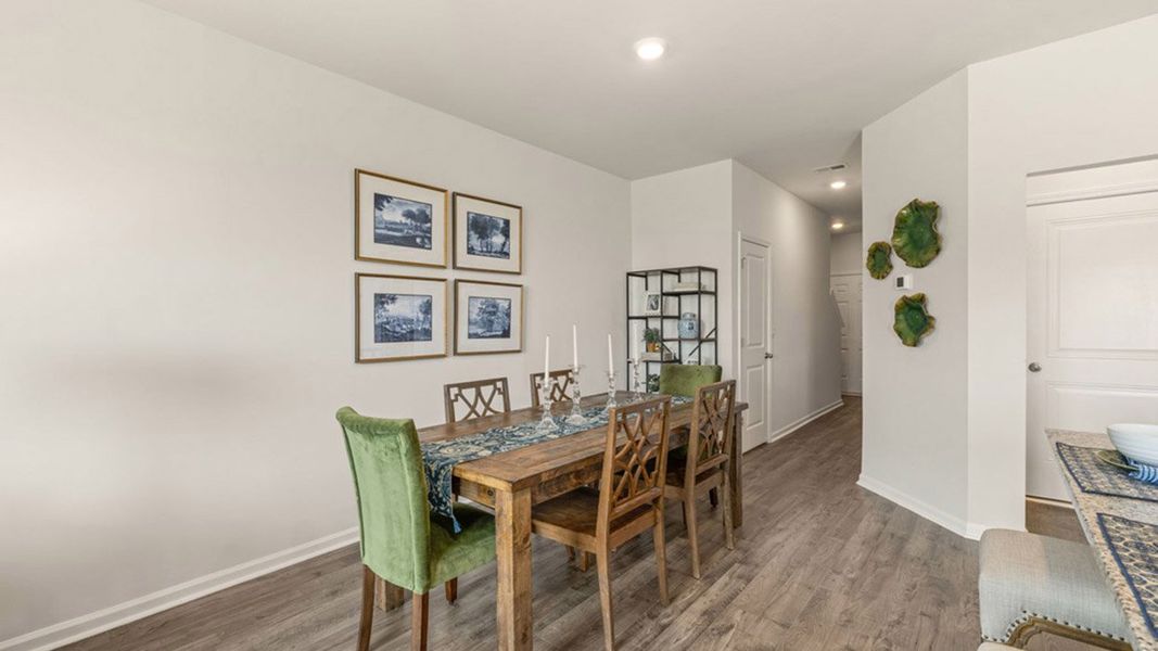 Furnished interior in a model home at The Abbey at Trolley Run Station in Aiken (Image 15).