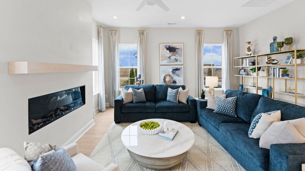 Furnished interior in a model home at Miller Farm Single Family Homes in Pineville (Image 42). Furnished interior in a model home at Miller Farm Single Family Homes in Pineville (Image 42).