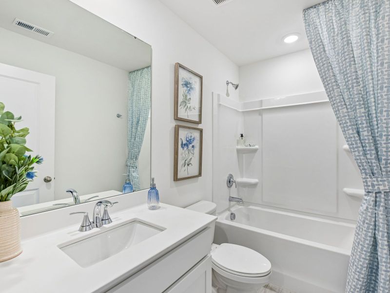 Furnished interior in a model home at Trivium Meadows in Newton (Image 16). Furnished interior in a model home at Trivium Meadows in Newton (Image 16).