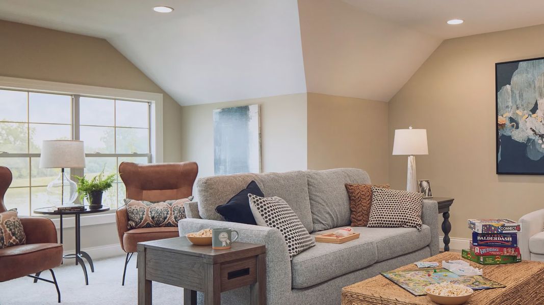 Furnished interior in a model home at The Courtyards on Robinson Church in Harrisburg (Image 20).