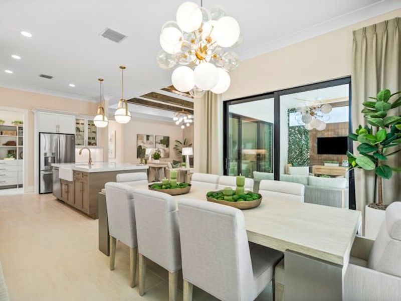 Furnished interior in a model home at Raven's Landing in Vero Beach (Image 7).
