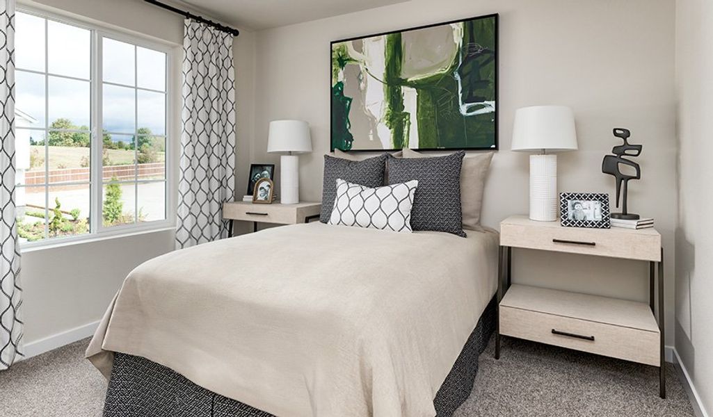 Furnished interior in a model home at Meadowbrook Park in Colorado Springs (Image 12).