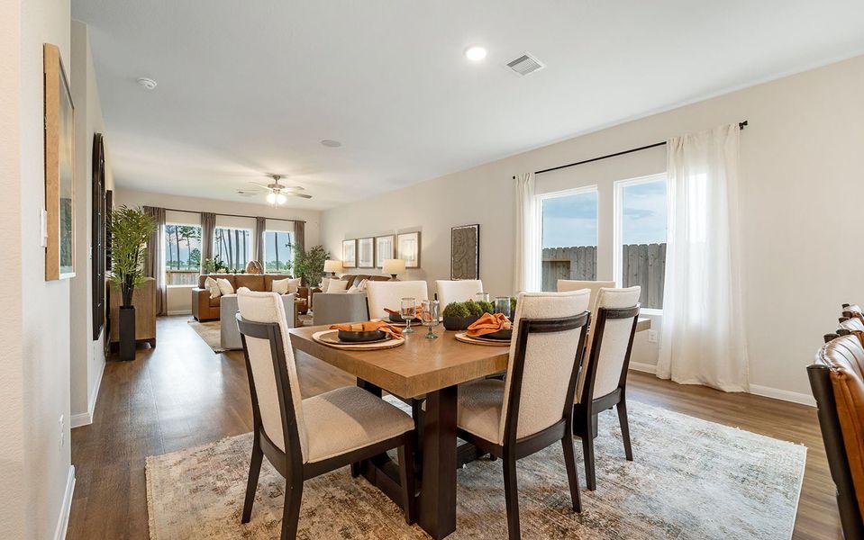 Furnished interior in a model home at The Canopies in Splendora (Image 17). Furnished interior in a model home at The Canopies in Splendora (Image 17).