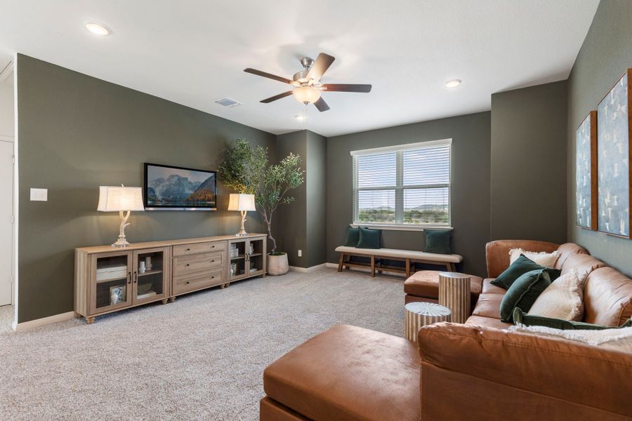 Furnished interior in a model home at The Reserve at Turnbo Ranch in Killeen (Image 27). Furnished interior in a model home at The Reserve at Turnbo Ranch in Killeen (Image 27).