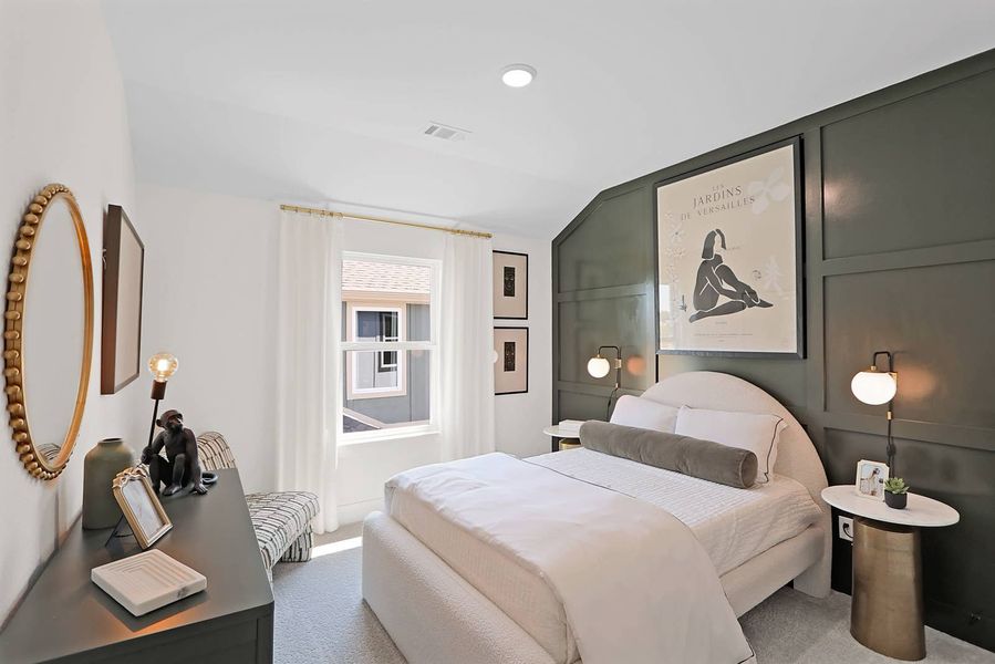 Furnished interior in a model home at Arboretum Estates in Forney (Image 11).