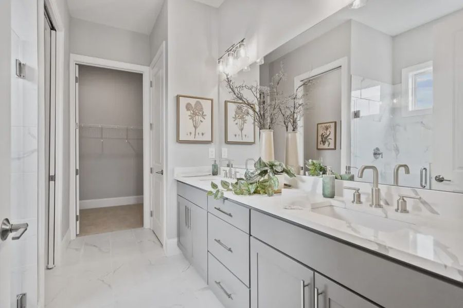Furnished interior in a model home at The Reserve at Bells Ferry in Kennesaw (Image 56).