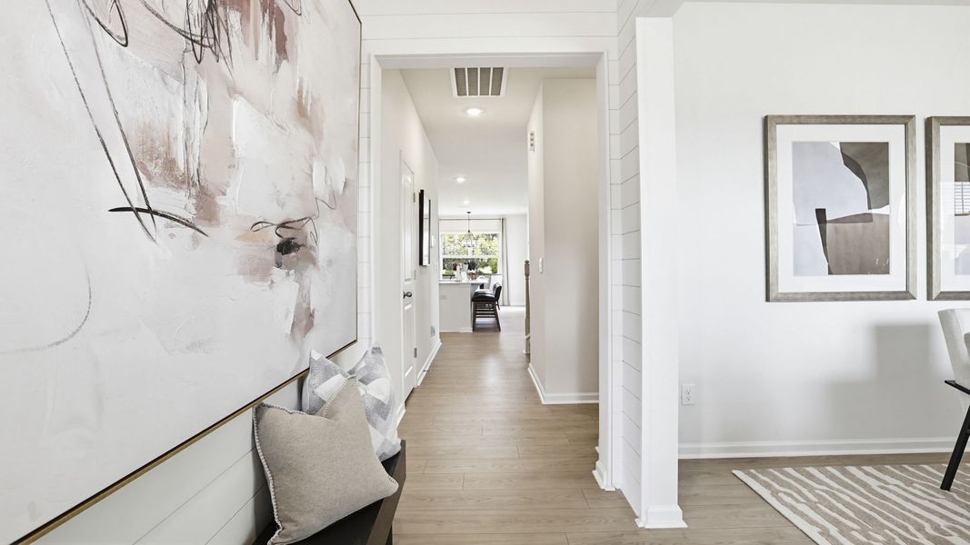 Furnished interior in a model home at Foxbank in Gray Court (Image 5).