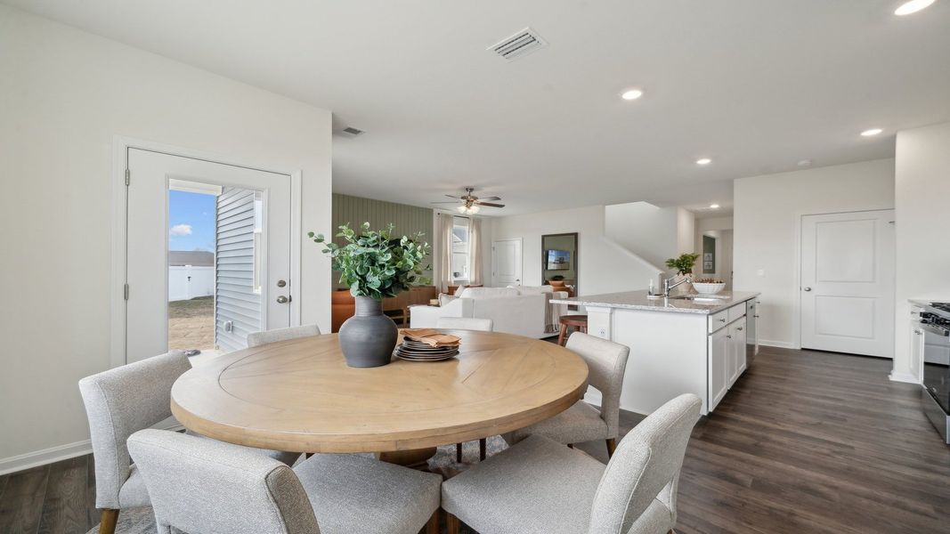 Furnished interior in a model home at Tooley Harbor in Elizabeth City (Image 12).