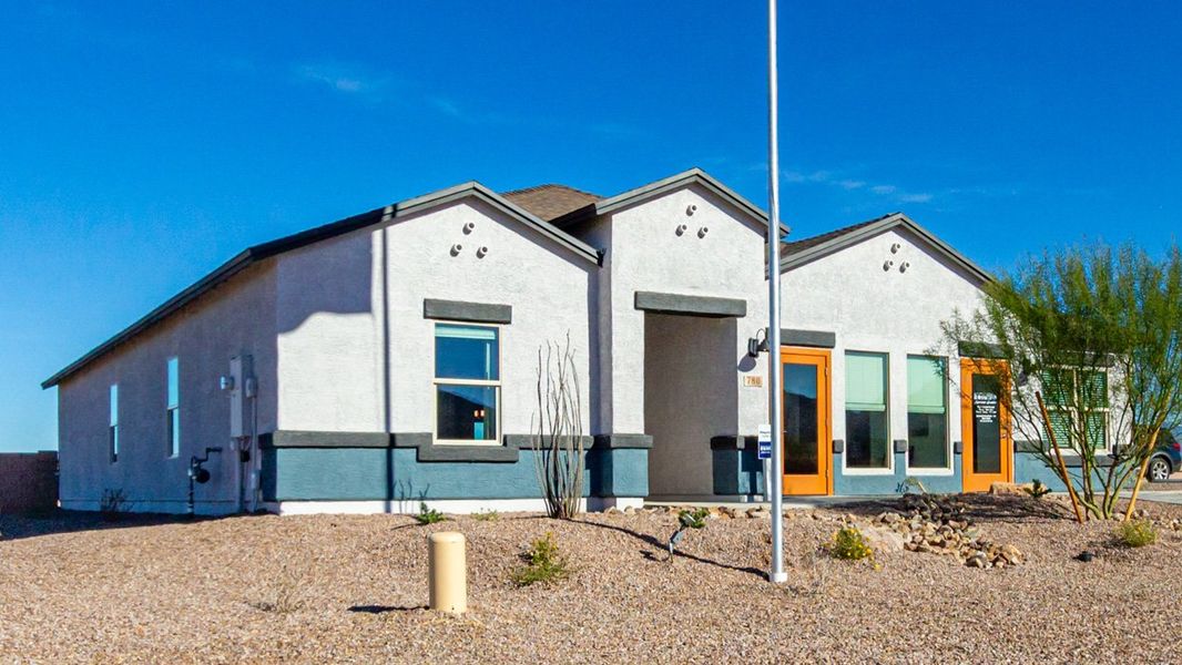 Front exterior of a home in the Sycamore Vista community, located in Vail, AZ (Image 2).