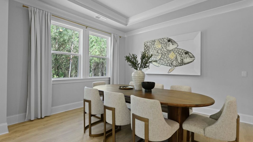 Furnished interior in a model home at Berkeley Bay in Ridgeville (Image 30).