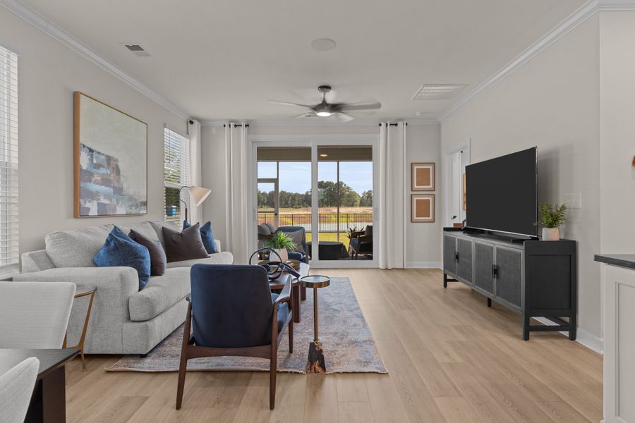 Furnished interior in a model home at Highgate in Clayton (Image 21). Furnished interior in a model home at Highgate in Clayton (Image 21).