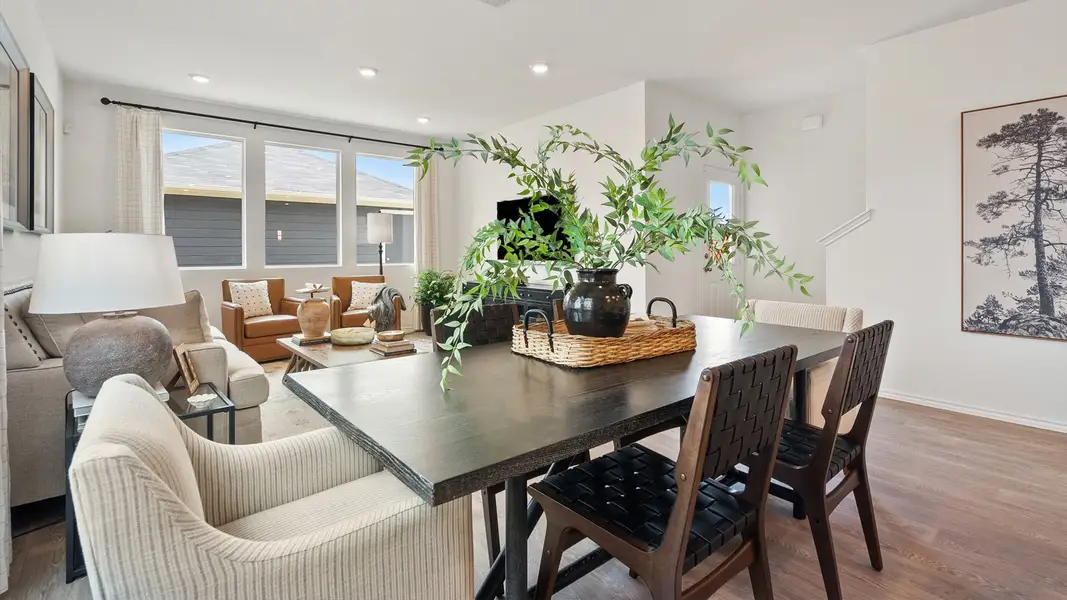 Furnished interior in a model home at Valverde in Bastrop (Image 6). Furnished interior in a model home at Valverde in Bastrop (Image 6).