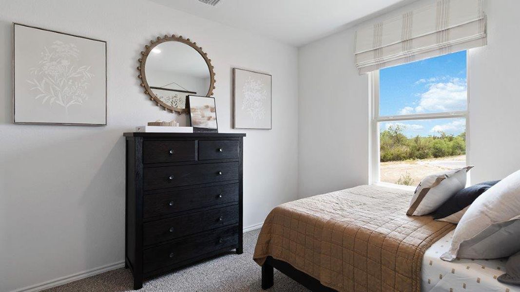 Furnished interior in a model home at Lucero in San Antonio (Image 22).