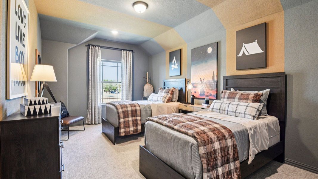 Furnished interior in a model home at Clear Creek in New Braunfels (Image 52).