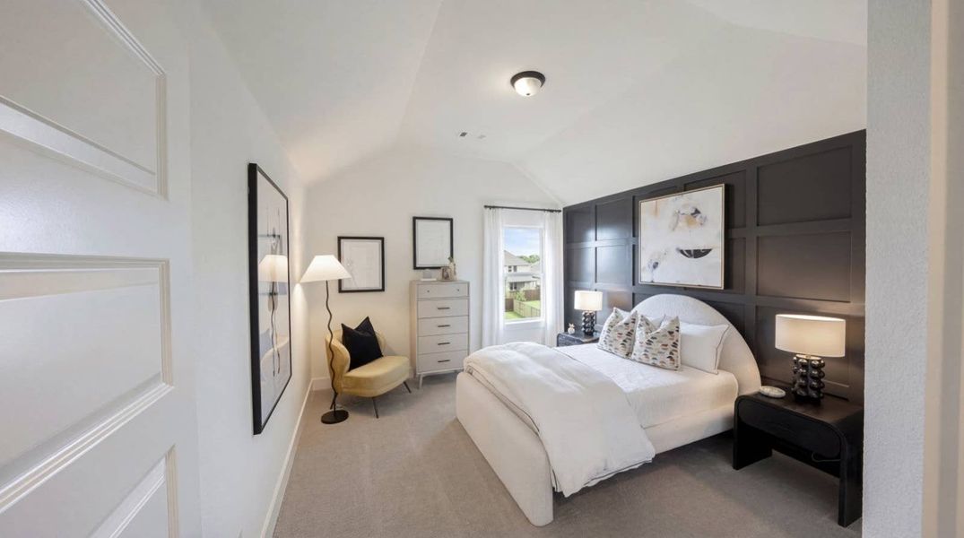 Furnished interior in a model home at Birdsong - Harwood in Mansfield (Image 13).