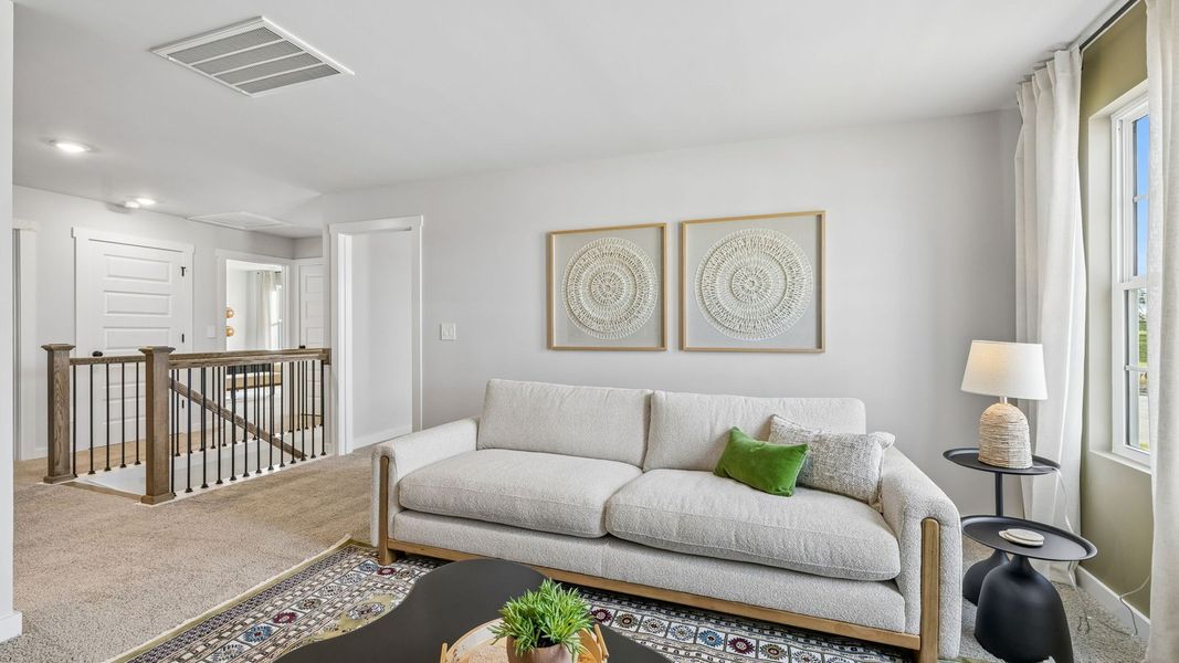 Furnished interior in a model home at Reserve at Hickory Ridge in Columbia (Image 110).