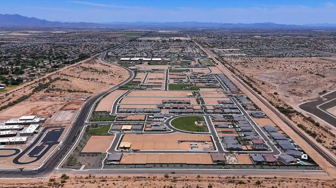 Aerial view of the Windrose community in Waddell, AZ, showing layout and nearby surroundings (Image 5).