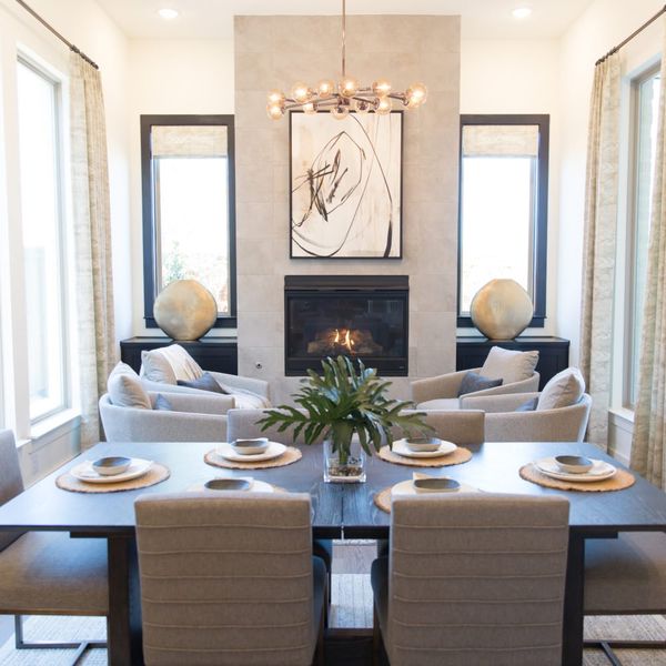 Furnished interior in a model home at The Parks at Wilson Creek in Celina (Image 8).